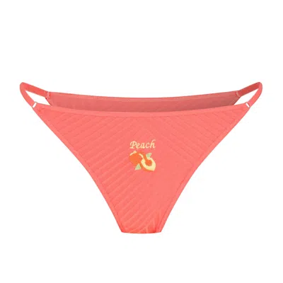 House Of Silk Women's Yellow / Orange Juicy Peach Panty Orange In Yellow/orange