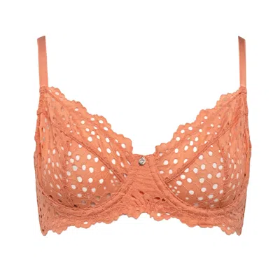 House Of Silk Women's Yellow / Orange Leah Demi Bra Orange In Yellow/orange