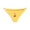 House Of Silk Women's Yellow / Orange Yellow Cherry Panty Yellow In Yellow/orange
