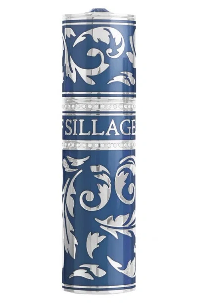House Of Sillage Arabesque Collection Bleu-gris Travel Spray Case In Transparent