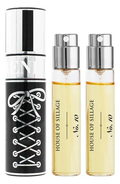 House Of Sillage The Trend No. 10 Lace Up Fragrance Travel Spray Set In Transparent
