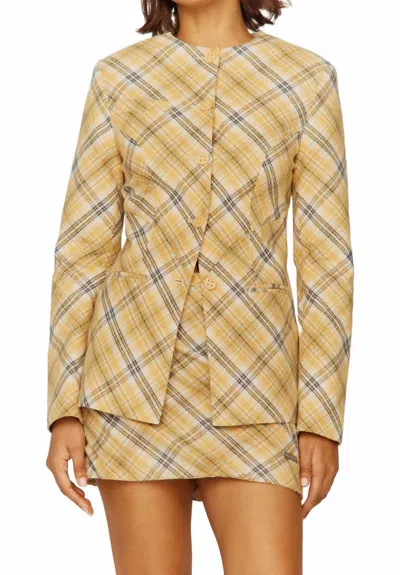 HOUSE OF SUNNY BIAS CUT MINI SKIRT IN MULTI CHECK