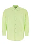 House Of Sunny Camicia Vito In Popeline Verde Acido Uomo