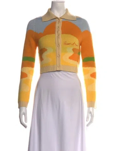 Pre-owned House Of Sunny Colorblock Pattern Sweater In Neutrals