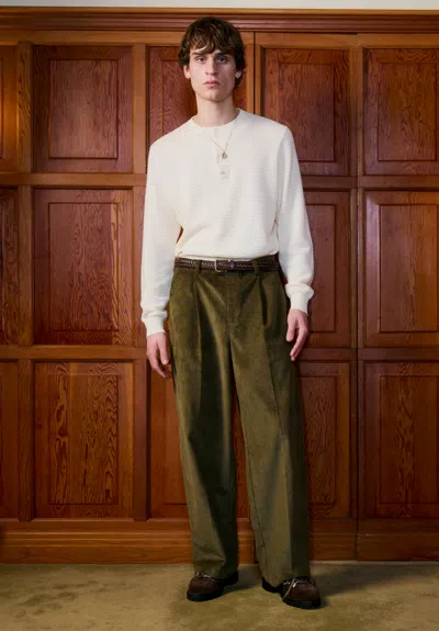 House Of Sunny Corduroy Worker Pants In Green
