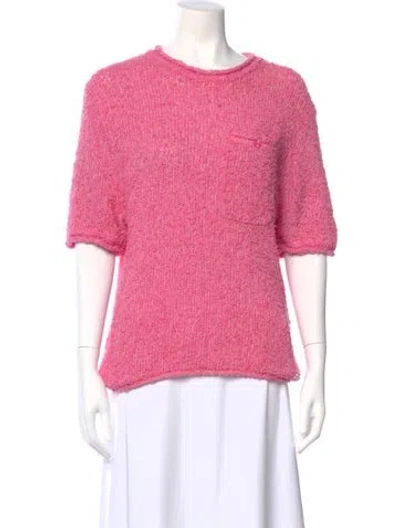 Pre-owned House Of Sunny Crew Neck Short Sleeve Top In Pink