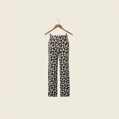 House Of Sunny Jeans Daisy Pattern In Multi