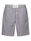 House Of Sunny Gingham-pattern Short In Multi