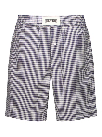 House Of Sunny Gingham-pattern Short In Multi