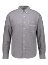House Of Sunny Gingham-print Shirt In Gray