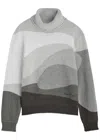 House Of Sunny Greyscale Landscape Intarsia Knitted Jumper In Grey
