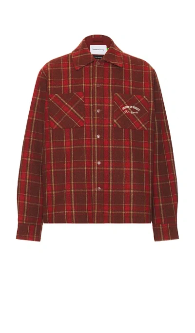 House Of Sunny Heavyweight Plaid Overshirt In 멀티