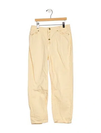 Pre-owned House Of Sunny High-rise Straight Leg Jeans In Yellow