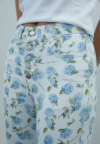 Hydrangea Jessie Denim Jeans In Blue from House of Sunny