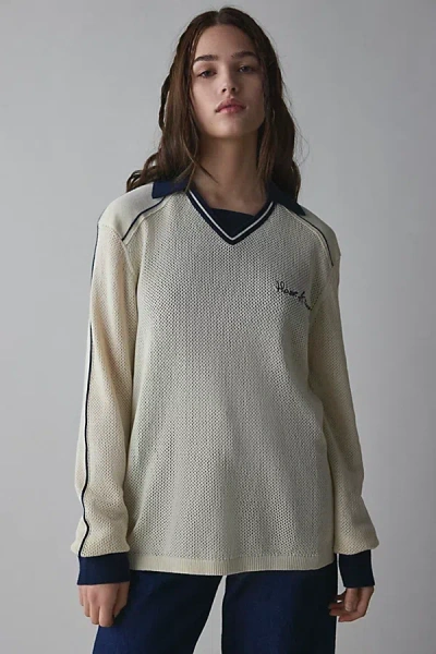 House Of Sunny Keepers Collared Knit Top In Ivory, Women's At Urban Outfitters
