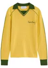 House Of Sunny Womens Keepers Fishnet-pattern Cotton-knit T-shirt Multi In Yellow