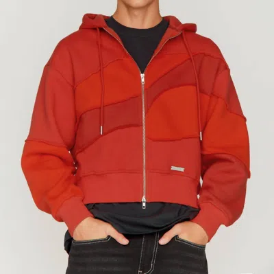 House Of Sunny Landscape Hoodie In Red