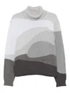 House Of Sunny Long-sleeve Turtleneck Sweater In Multi