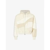 House Of Sunny Mens Marble Patchwork Landscape Brand-plaque Boxy-fit Organic Cotton-blend Hoody In Marble