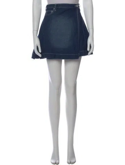 Pre-owned House Of Sunny Mini Skirt W/ Tags In Blue