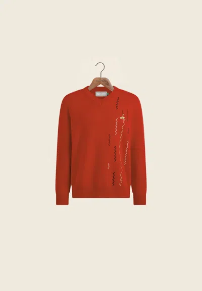 House Of Sunny More Spaghetti Knit In Red