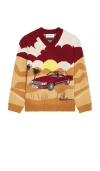 House Of Sunny On The Road Knit Sweater In Brown
