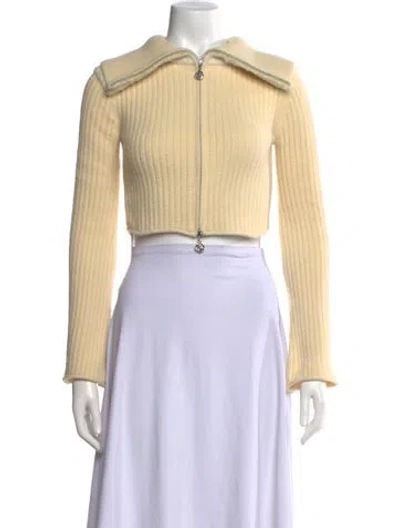 Pre-owned House Of Sunny Open Front Sweater In Yellow