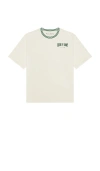House Of Sunny Accent Collar Signature T-shirt In 米白
