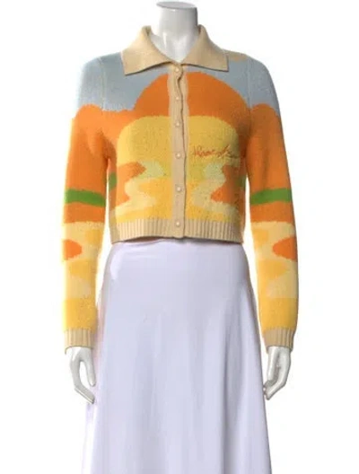 Pre-owned House Of Sunny Patterned Sweater In Yellow