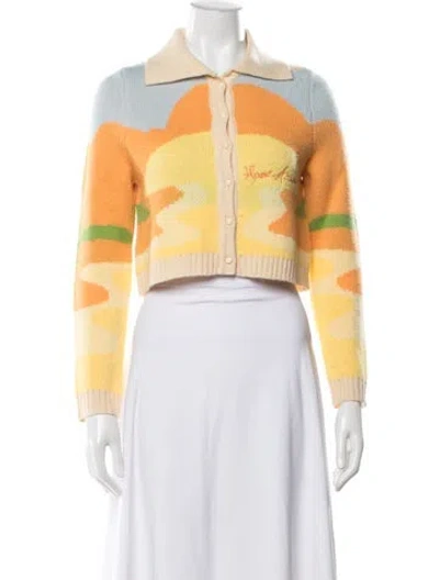 Pre-owned House Of Sunny Patterned Sweater In Yellow