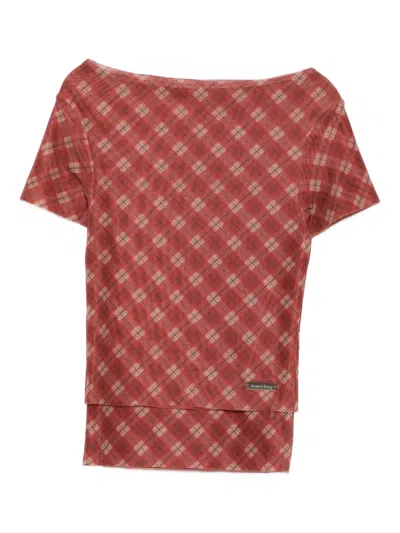 HOUSE OF SUNNY PLAID T-SHIRT