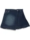 House Of Sunny Pleated Mini Skirt In Blue