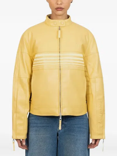 House Of Sunny Racer Stripe Jacket In Blue