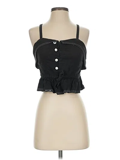 Pre-owned House Of Sunny Sleeveless Blouse In Black