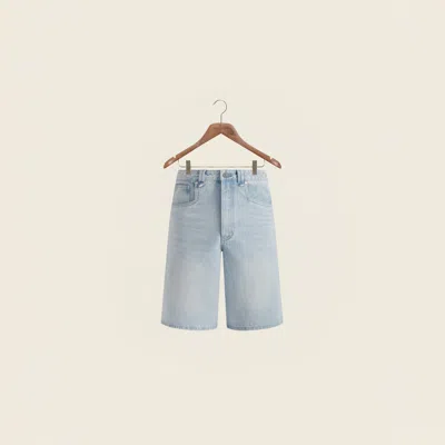 House Of Sunny Sundown Denim Shorts In Gray