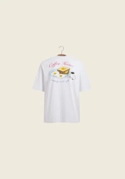 House Of Sunny Sunny Side Up Tee In White