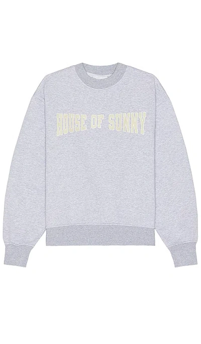 House Of Sunny The Family Crew Sweatshirt In Thunder Grey
