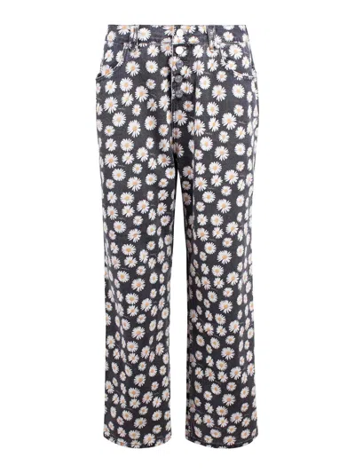 House Of Sunny Jeans Daisy Pattern In Multi