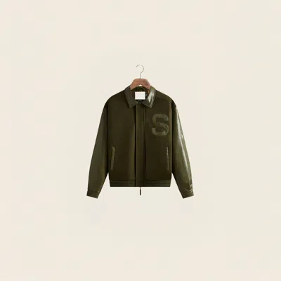 House Of Sunny Vinyl Free Fallin Bomber In Green