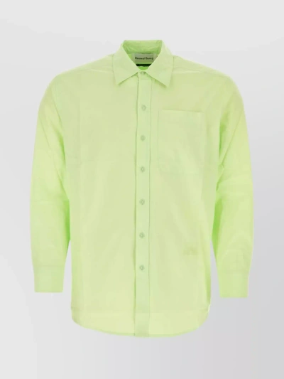 House Of Sunny Vito Shirt With Chest Pocket And Long Sleeves In Green