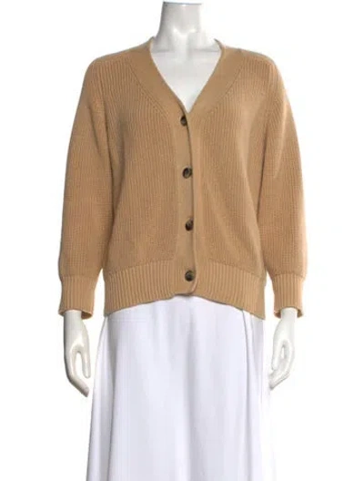 Pre-owned House Of Sunny V-neck Sweater In Neutrals