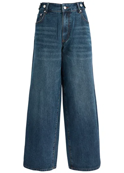 House Of Sunny Wide-leg Jeans In Indigo