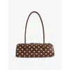 House Of Sunny Womens Polka-dot Faux-leather Shoulder Bag Brown In Brown
