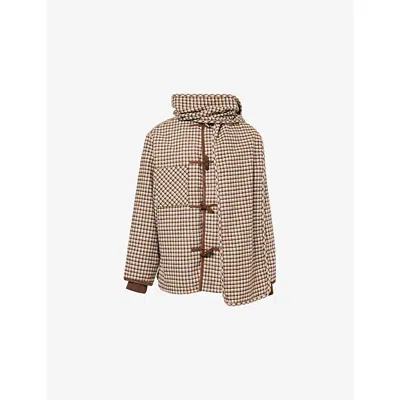 House Of Sunny Retro Blanket Jacket With Detatchable Scarf In Gray