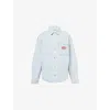 House Of Sunny Womens Light Breeze Take A Trip Embroidered Denim-blend Shirt Xs