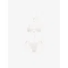 House Of Sunny Womens Sand The Goddess Shimmer Bikini Set In Sand