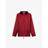 House Of Sunny Womens Wine The Waxed Relaxed-fit Cotton Rain Jacket Xs In Burgundy