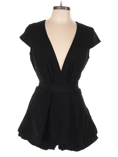 Pre-owned House Of Three Romper In Black