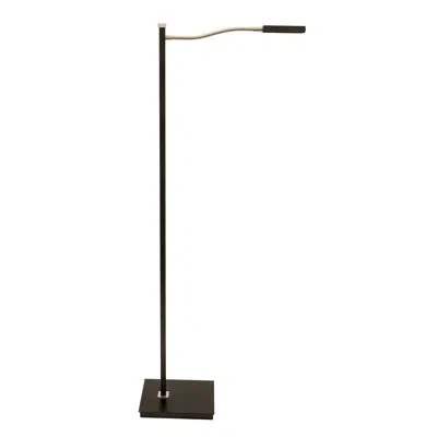 House Of Troy Lewis Floor Lamp By  Lew800 In Black With Satin Nickel