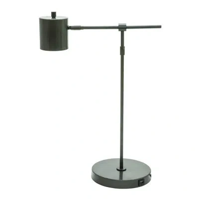 House Of Troy Morris 22'' Desk Lamp Usb In Oil Rubbed Bronze